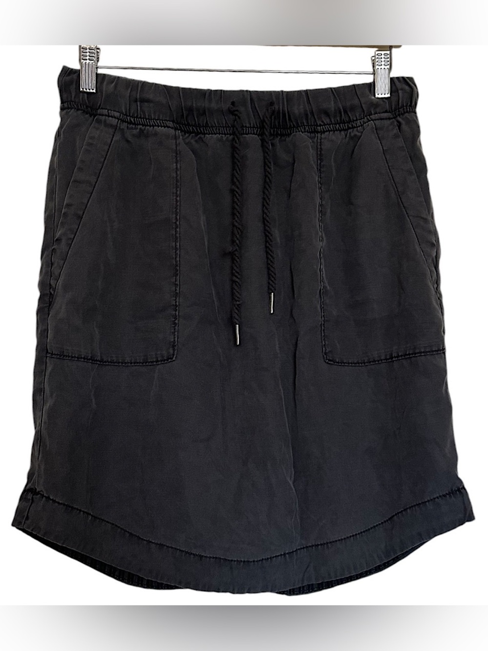 Anthropologie Klara Utility Mini Skirt Slate Charcoal Women’s Size M Pockets